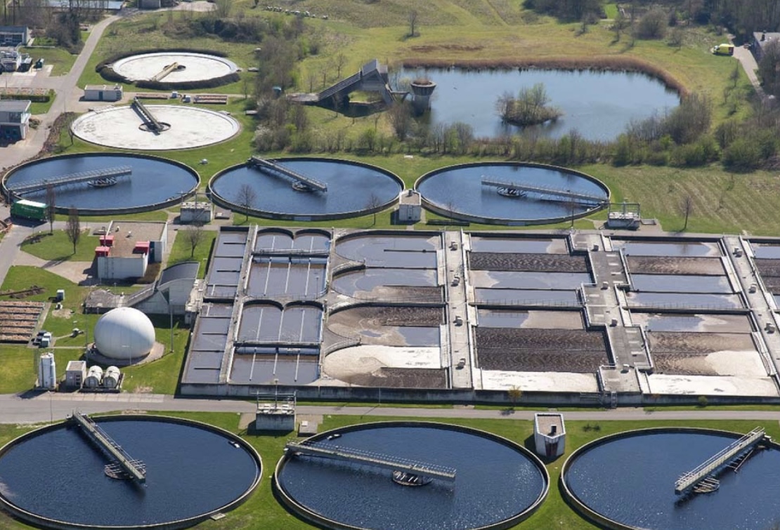 Sky view of Ede WWTP
